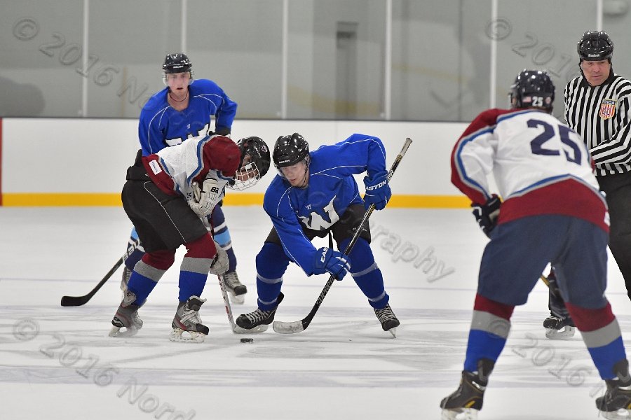 Wheaton College Men\'s Ice Hockey vs Middlesex Community College. - Photo By: KEITH NORDSTROM